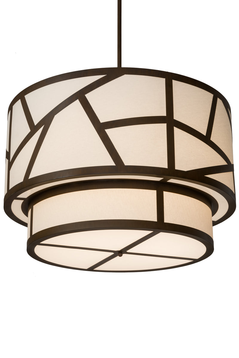 Meyda Tiffany 182994 Eight Light Pendant, Rustic Iron
