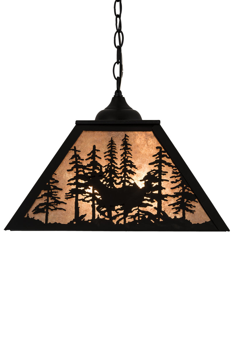 Meyda Tiffany 183017 Two Light Pendant, Textured Black