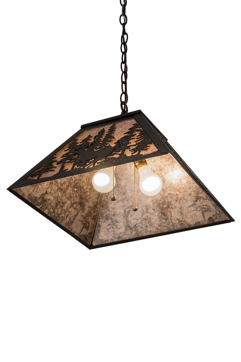 Meyda Tiffany 183017 Two Light Pendant, Textured Black