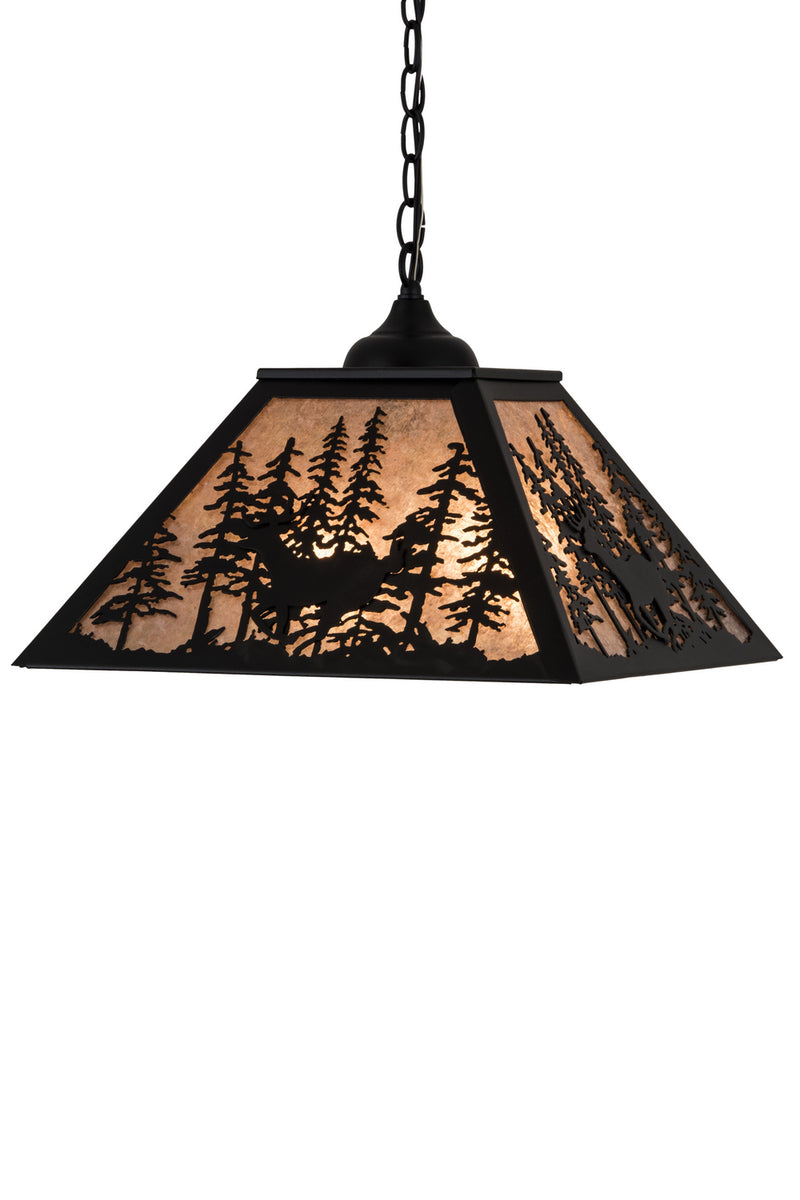 Meyda Tiffany 183017 Two Light Pendant, Textured Black