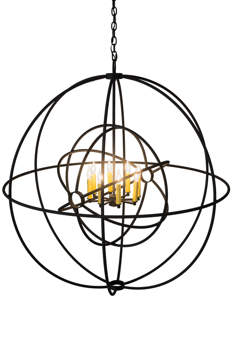 Meyda Tiffany 183063 Eight Light Chandelier, Midnight