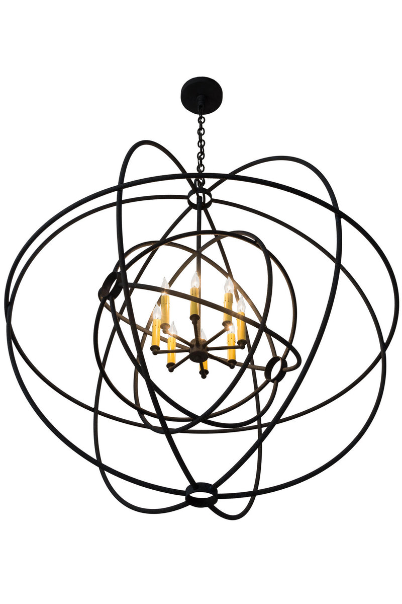 Meyda Tiffany 183063 Eight Light Chandelier, Midnight