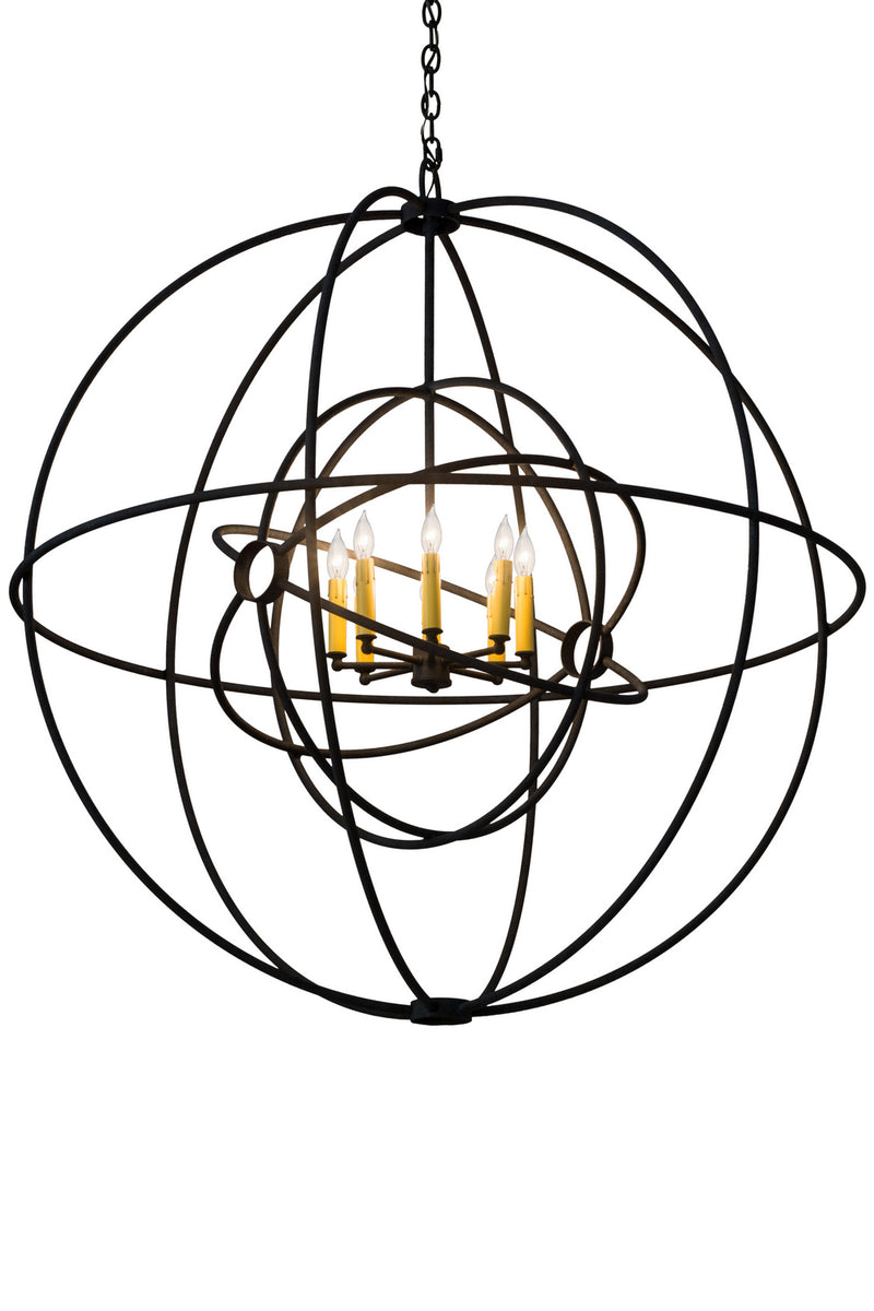 Meyda Tiffany 183063 Eight Light Chandelier, Midnight