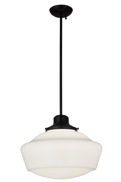 Meyda Tiffany 183087 One Light Pendant, Craftsman Brown