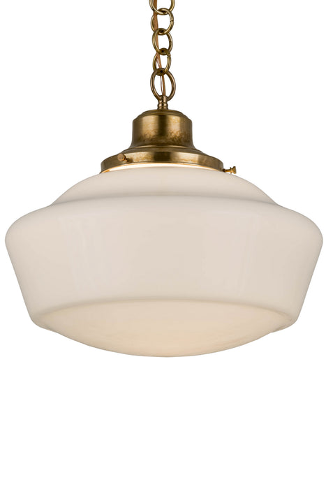 Meyda Tiffany 183317 One Light Pendant, Transparent Brass