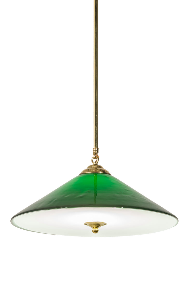 Meyda Tiffany 183553 One Light Pendant, Polished Brass