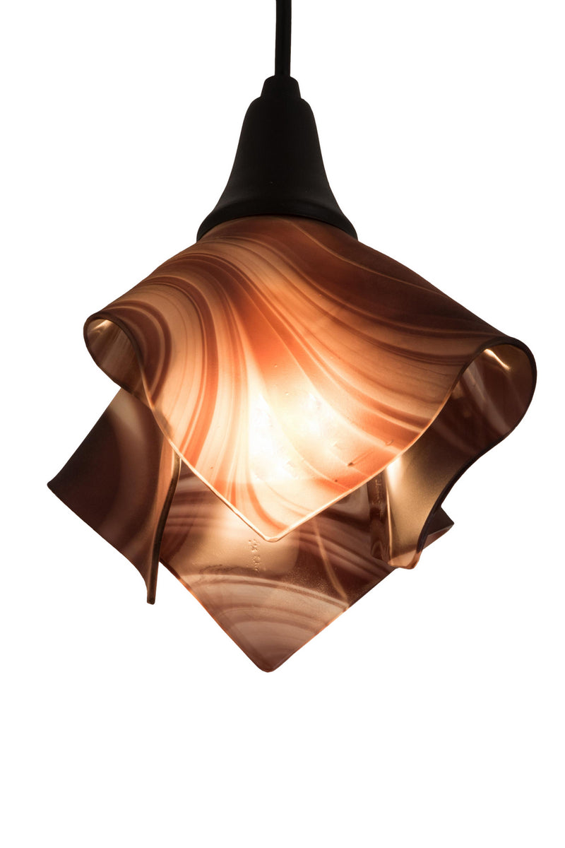Meyda Tiffany 184887 One Light Pendant, Chambord Swirl(Amethyst)