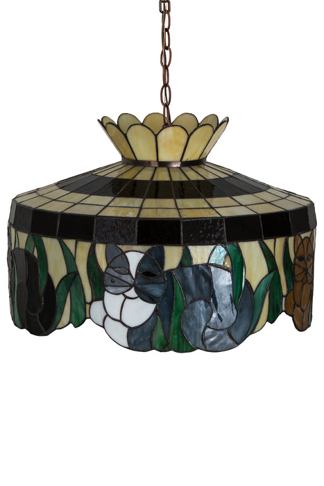 Meyda Tiffany 185364 Three Light Pendant, Mahogany Bronze