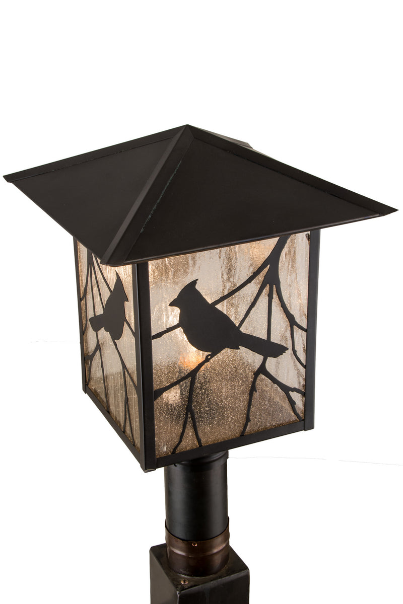 Meyda Tiffany 41733 One Light Post Mount, Craftsman Brown