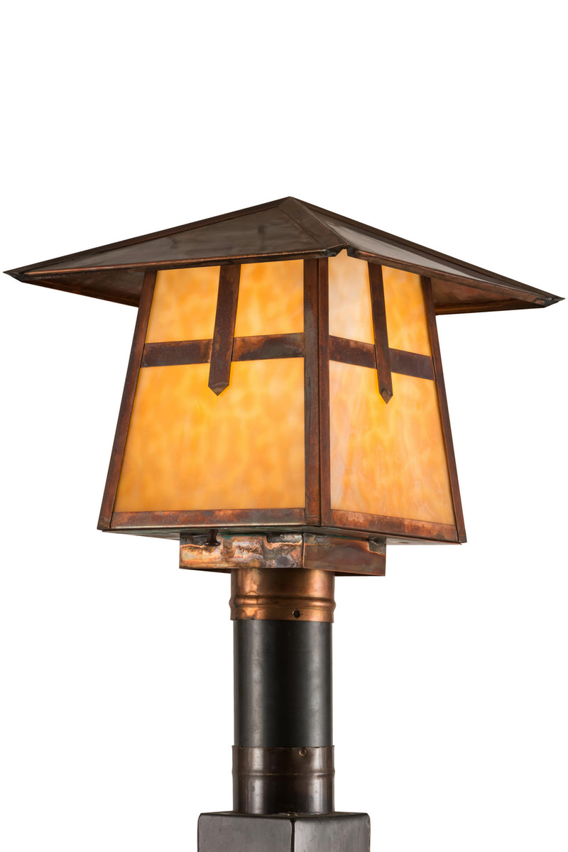 Meyda Tiffany 54679 One Light Post Mount, Vintage Copper