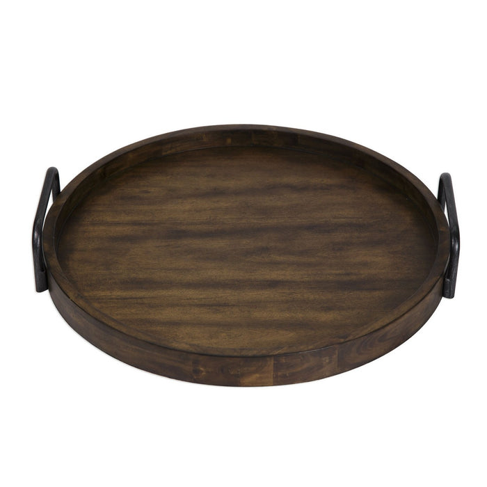 Uttermost 18749 Tray, Wood w/Iron