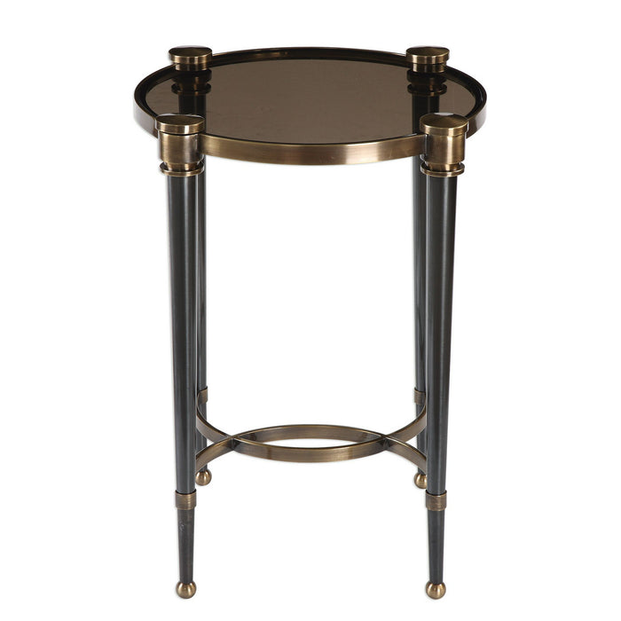 Uttermost 24731 Accent Table, Brushed Black