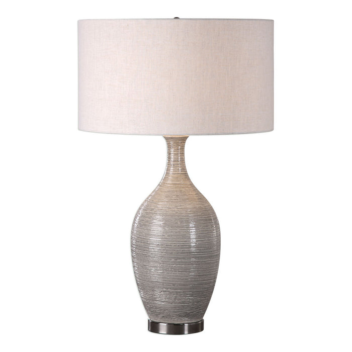Uttermost 27518 One Light Table Lamp, Polished Nickel