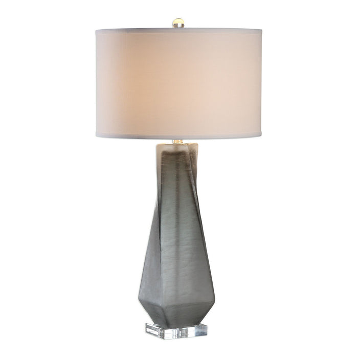 Uttermost 27523-1 One Light Table Lamp, Brushed Nickel