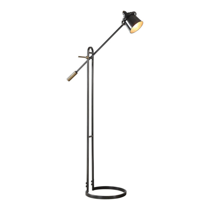 Uttermost 28122-1 One Light Floor Lamp, Dark Oil Rubbed Bronze