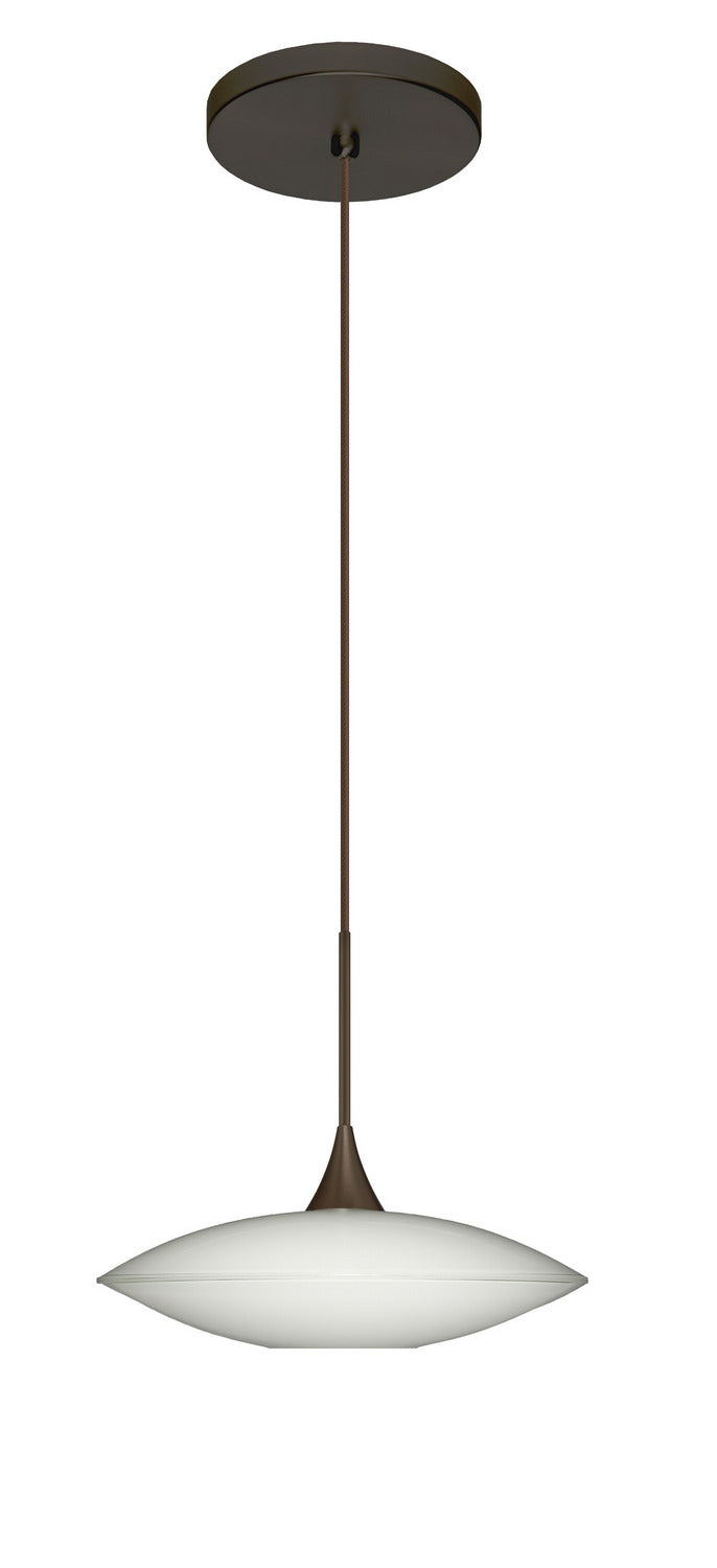 Besa 1XT-629406-LED-BR One Light Pendant, Bronze