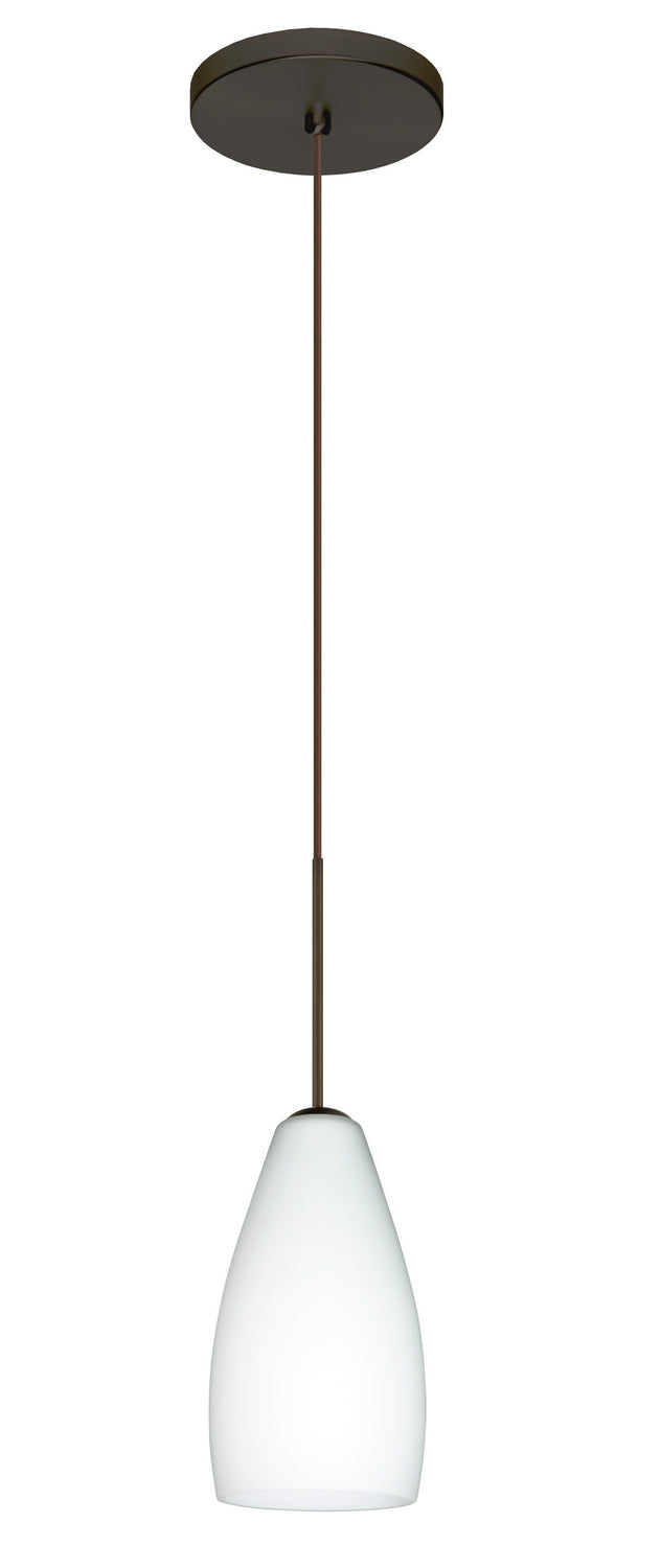 Besa 1XT-719807-BR One Light Pendant, Bronze