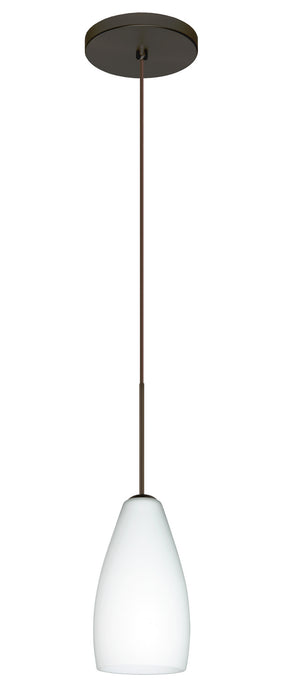 Besa 1XT-719807-LED-BR One Light Pendant, Bronze