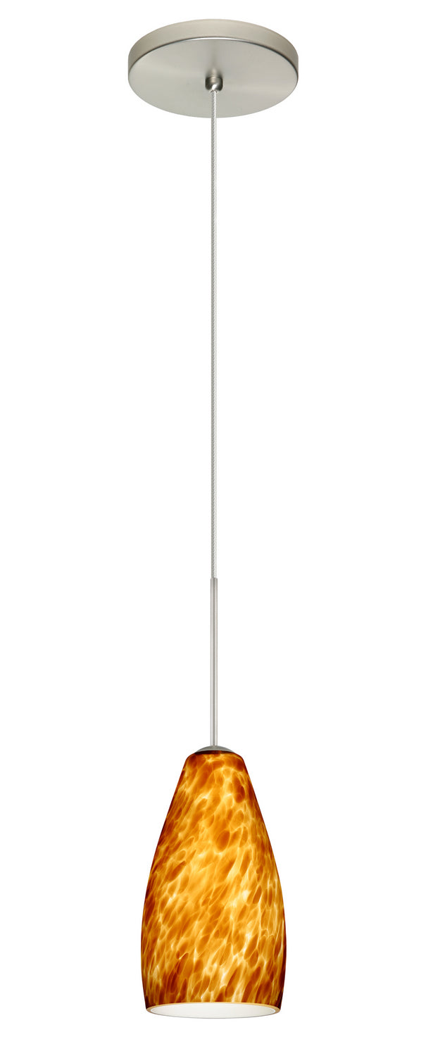 Besa 1XT-719818-LED-SN One Light Pendant, Satin Nickel