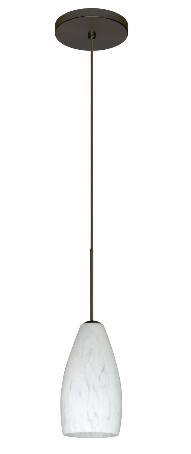 Besa 1XT-719819-BR One Light Pendant, Bronze