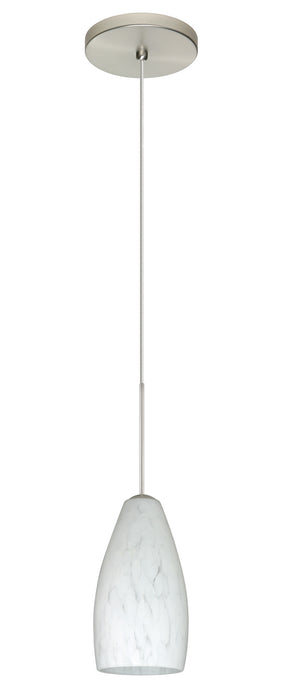 Besa 1XT-719819-SN One Light Pendant, Satin Nickel