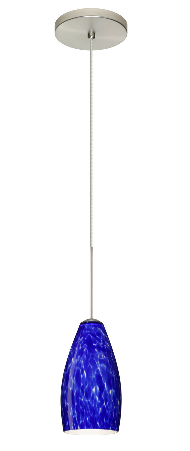 Besa 1XT-719886-LED-SN One Light Pendant, Satin Nickel