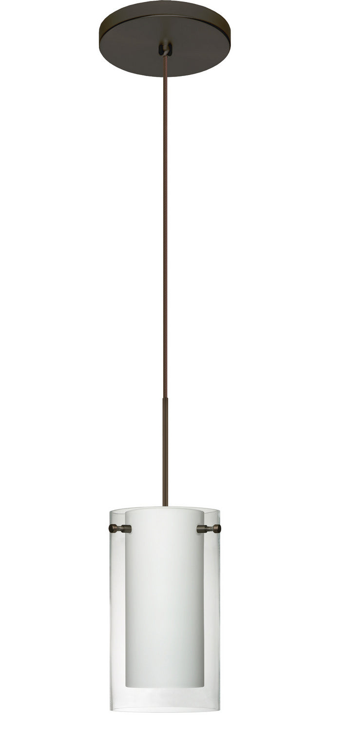 Besa 1XT-C44007-LED-BR One Light Pendant, Bronze