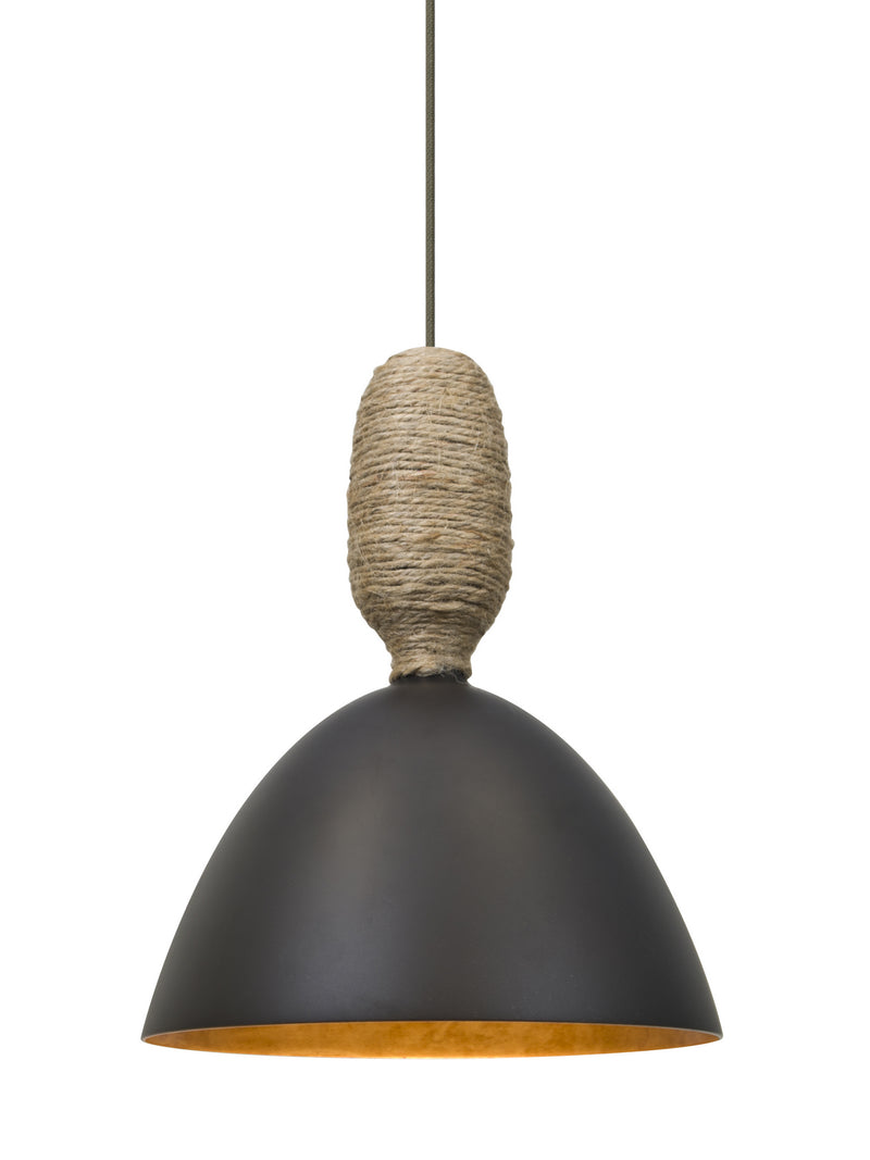 Besa 1XT-CREED-LED-BR One Light Pendant, Bronze