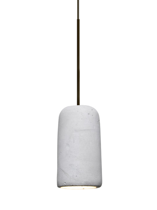 Besa 1XT-GLIDENA-LED-BR One Light Pendant, Bronze