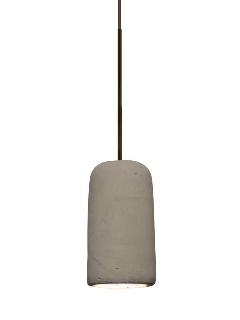 Besa 1XT-GLIDETN-LED-BR One Light Pendant, Bronze