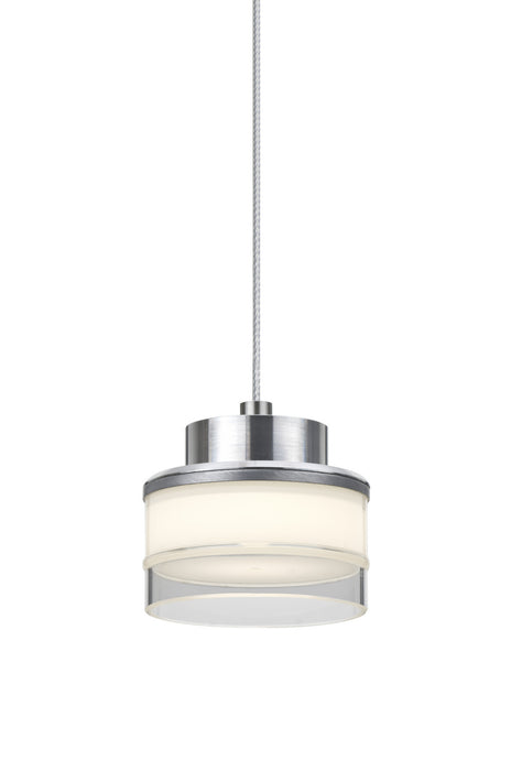 Besa 1XT-PIVOTCL-LED-SN Pendant, Satin Nickel
