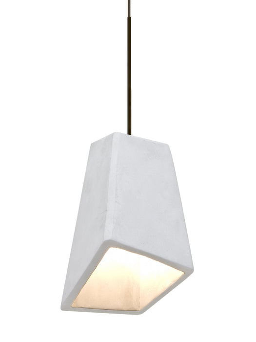 Besa 1XT-SKIPWH-LED-BR Pendant, Bronze