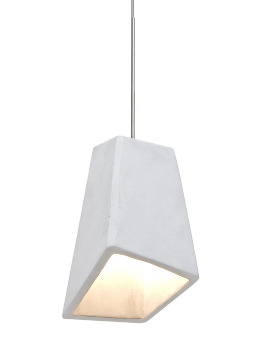 Besa 1XT-SKIPWH-LED-SN Pendant, Satin Nickel