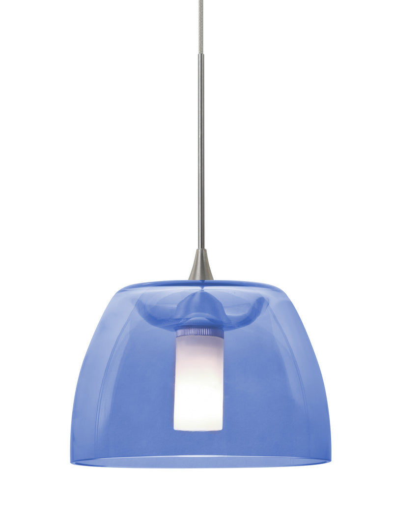 Besa 1XT-SPURBL-LED-SN Pendant, Satin Nickel