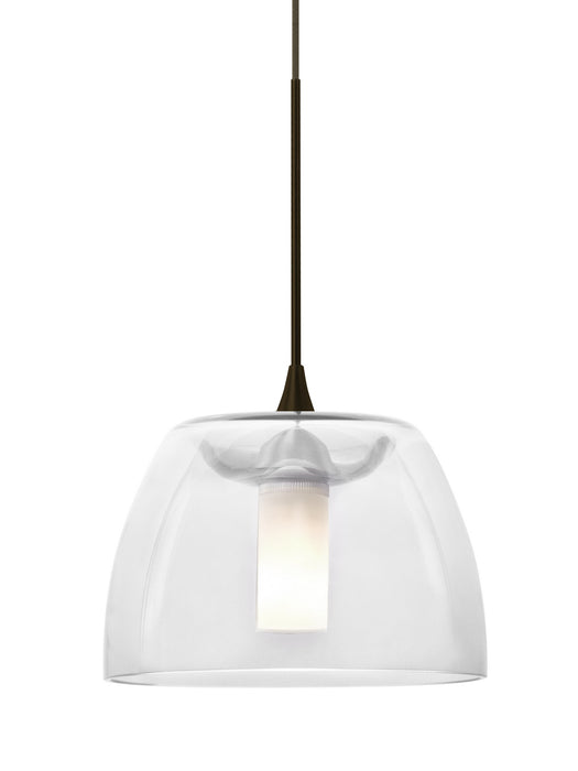Besa 1XT-SPURCL-LED-BR Pendant, Bronze