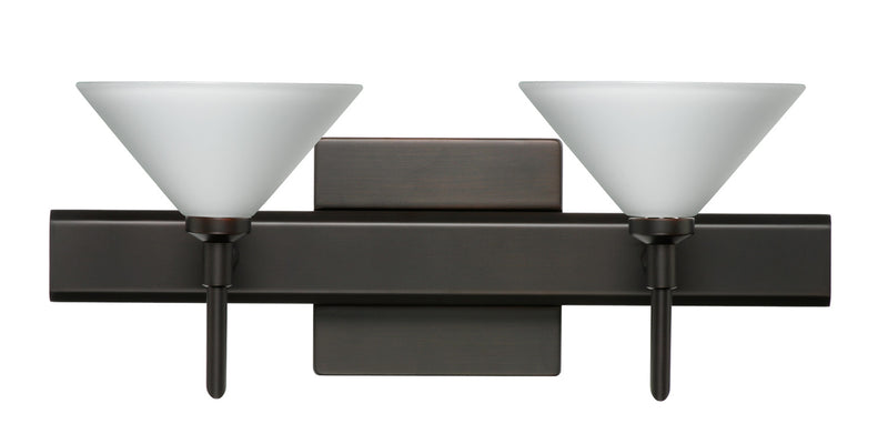 Besa 2SW-117607-BR-SQ Wall Sconce, Bronze