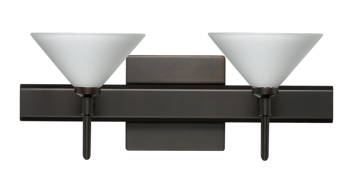 Besa 2SW-117607-BR-SQ Wall Sconce, Bronze