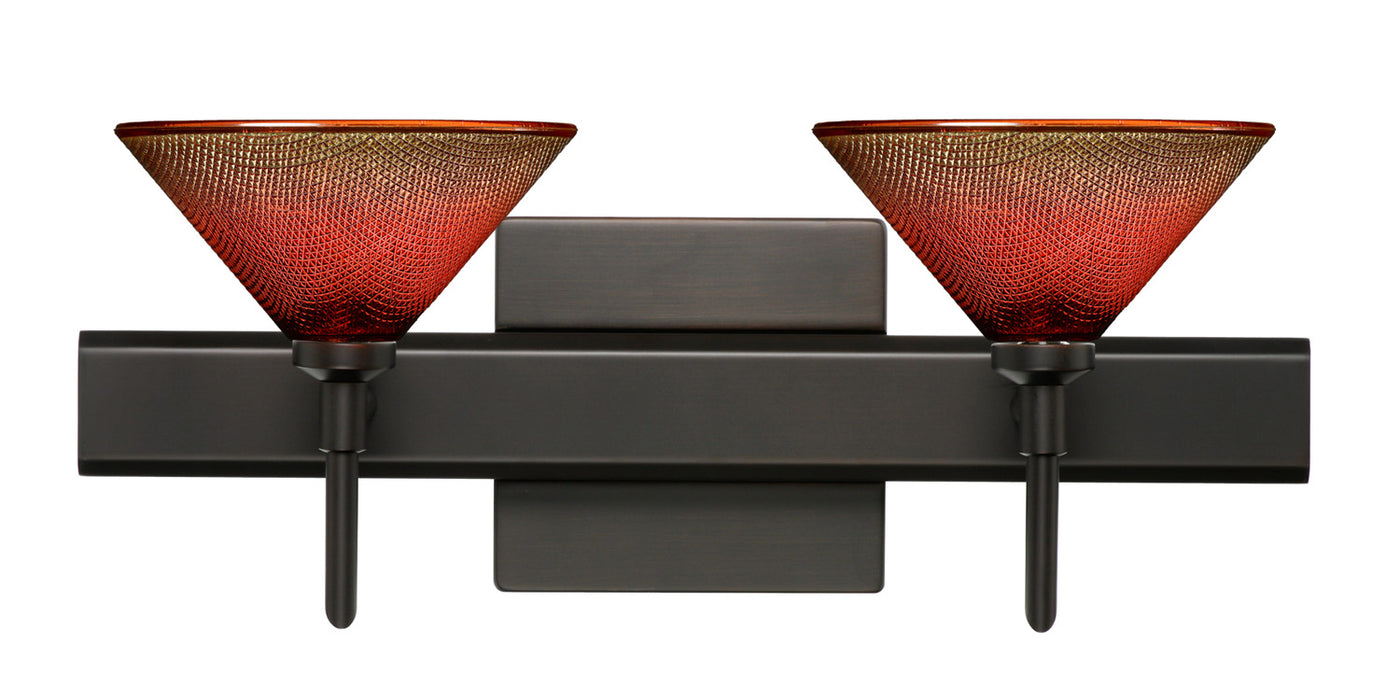 Besa 2SW-117681-BR-SQ Wall Sconce, Bronze