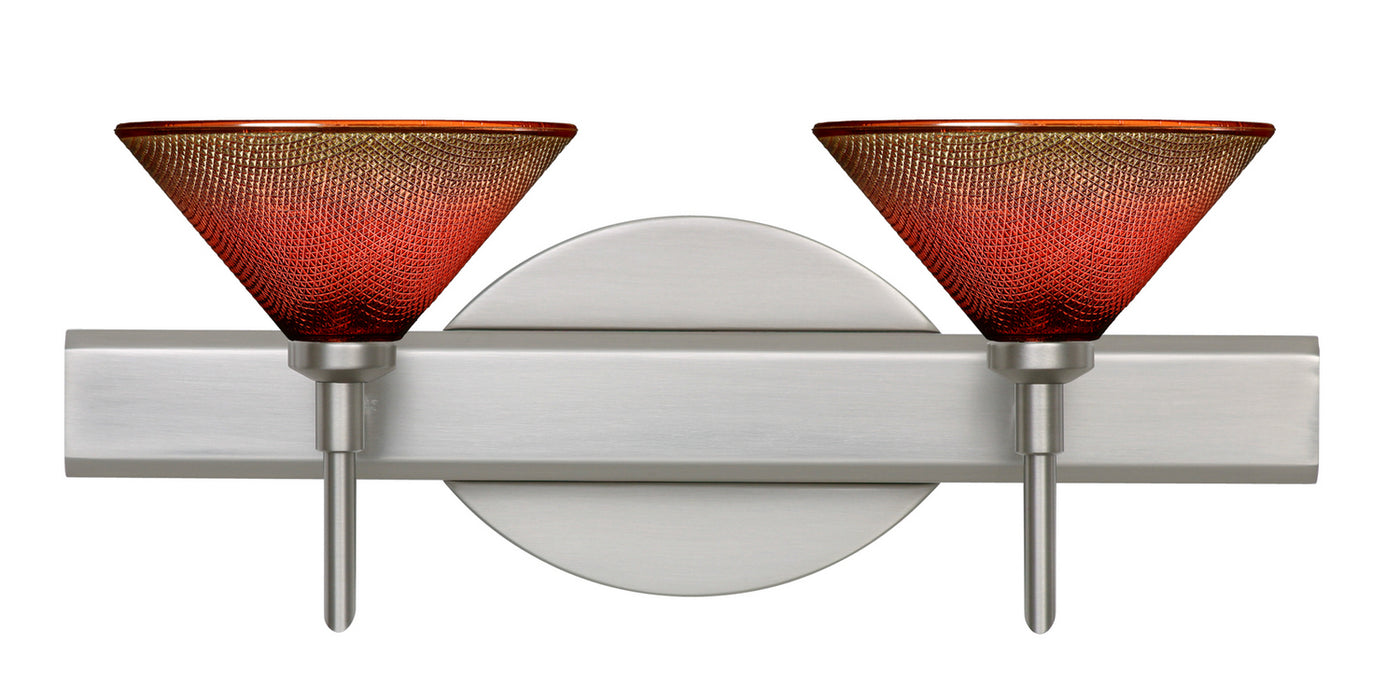 Besa 2SW-117681-SN Wall Sconce, Satin Nickel