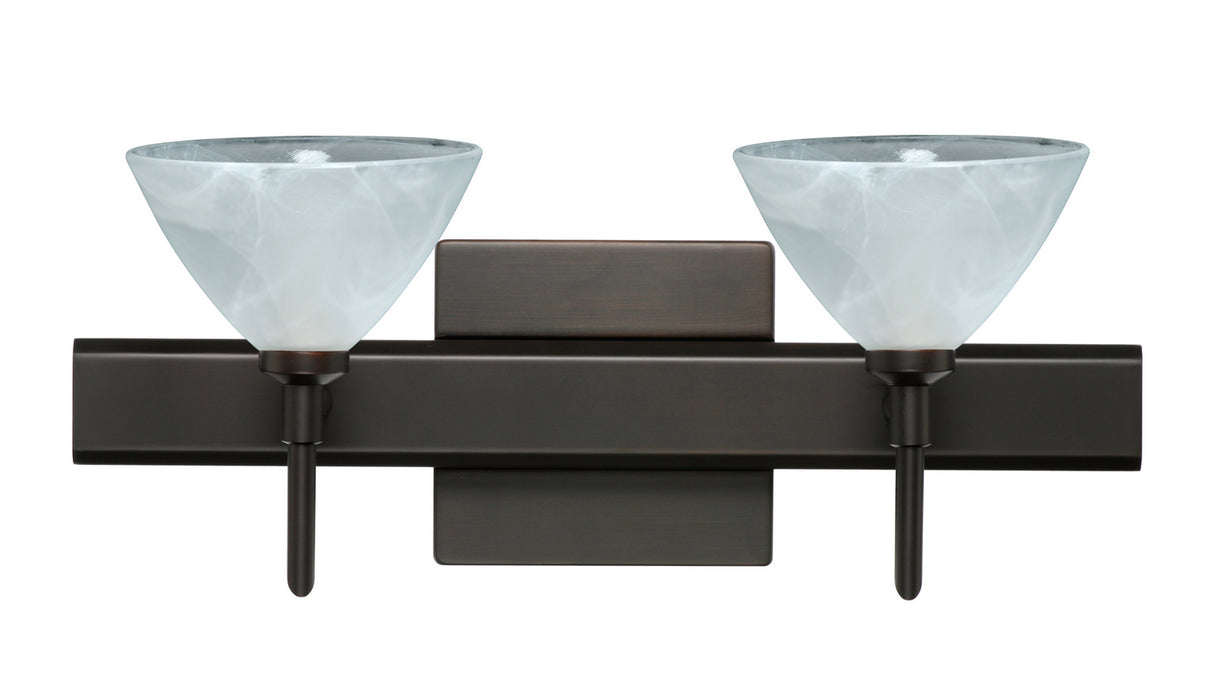 Besa 2SW-174352-BR-SQ Wall Sconce, Bronze