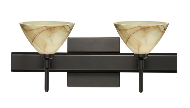Besa 2SW-174383-BR-SQ Wall Sconce, Bronze