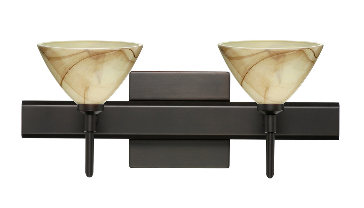 Besa 2SW-174383-BR-SQ Wall Sconce, Bronze
