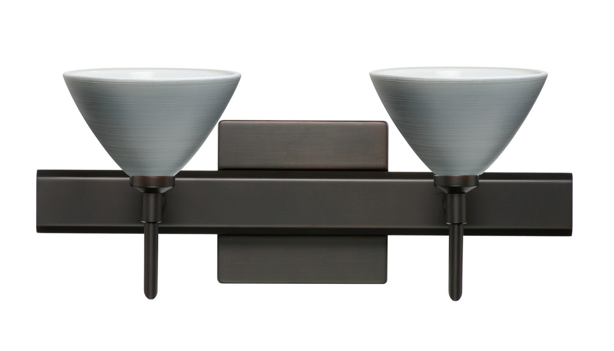 Besa 2SW-1743TN-BR-SQ Wall Sconce, Bronze