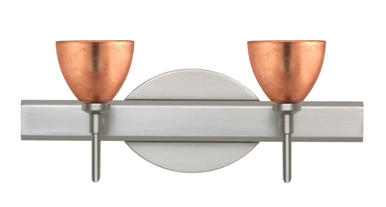 Besa 2SW-1758CF-SN Wall Sconce, Satin Nickel