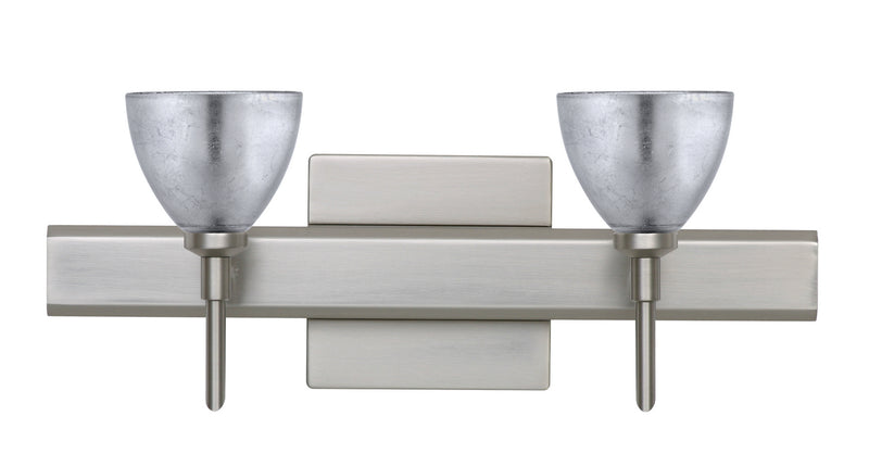 Besa 2SW-1758SF-SN-SQ Wall Sconce, Satin Nickel