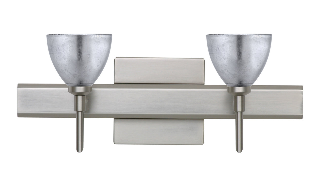 Besa 2SW-1758SF-SN-SQ Wall Sconce, Satin Nickel