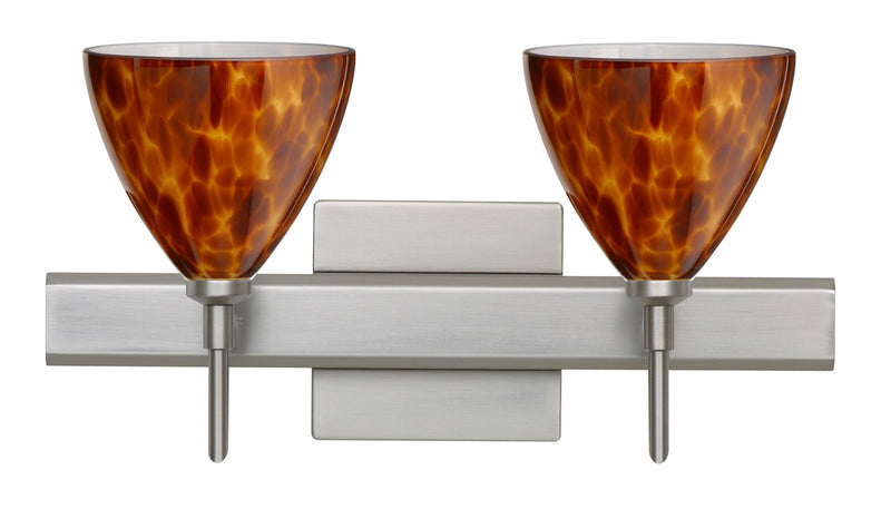 Besa 2SW-177918-SN-SQ Wall Sconce, Satin Nickel