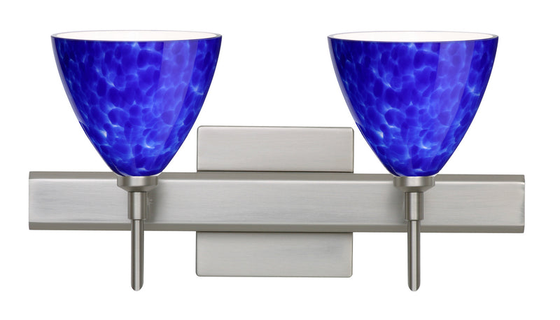 Besa 2SW-177986-SN-SQ Wall Sconce, Satin Nickel