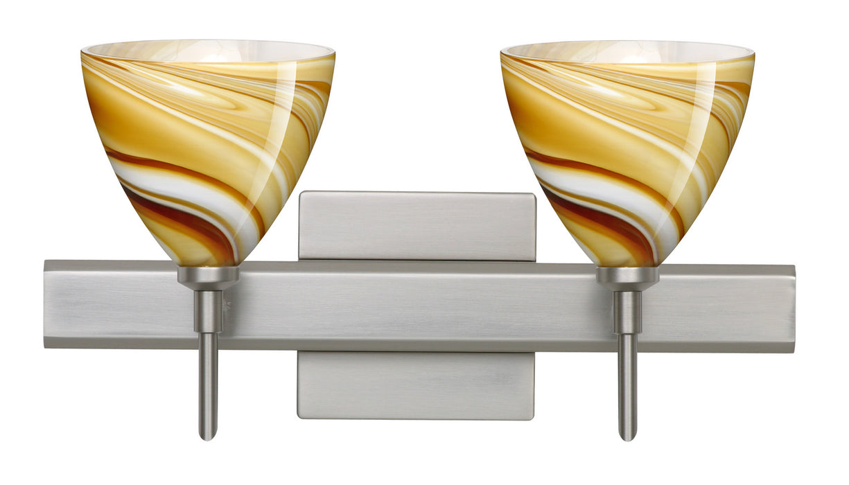 Besa 2SW-1779HN-SN-SQ Wall Sconce, Satin Nickel