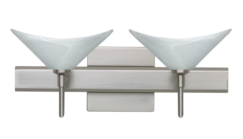 Besa 2SW-191352-SN-SQ Wall Sconce, Satin Nickel
